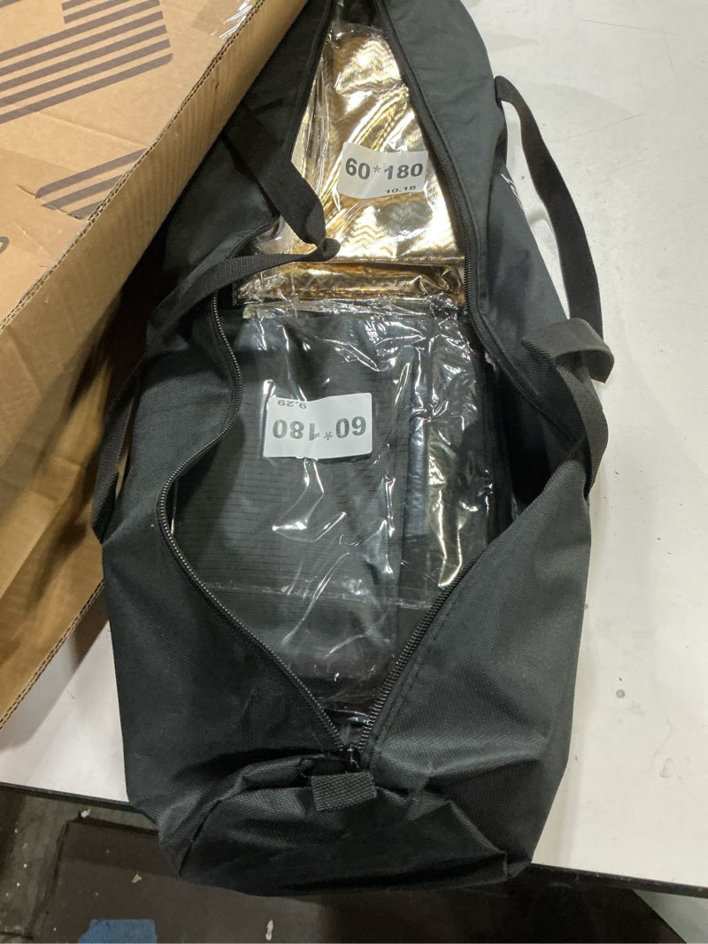 Condition photo showing Good Condition for k&f concept u-shape reflector curved reflector 180x60cm with 4-in-1 reflective fabric, black/gold/white/silver, with 1.9m stand, with storage bag, for photography studios 70.8*23.6inch