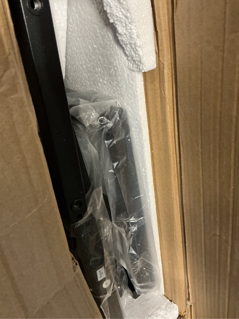 Condition photo showing Good Condition for GiftGo Queen Size Headboard with 4 Fabric Storage Drawers Charging Station LED Light Adjustable Height Storage Rack Sturdy and Stable Metal Frame & Wood Shelf (Rustic Brown, Queen (U.S. Standard)) Rustic Brown Queen (U.S. Standard)