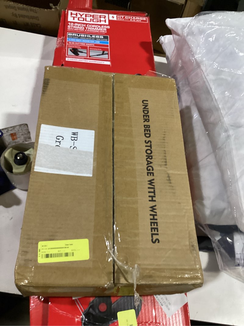 Condition photo showing Good Condition for under bed storage with wheels and lid, under bed rolling storage with xxl large capacity, under the bed storage for bedroom under bed storage containers for clothes shoe blanket toy book