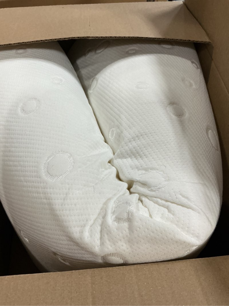 Condition photo showing As Is for mecc ecoh baby bassinet mattress, 100% breathable cover, water-resistant lining, rectangle 33"x20"x2" fit for baby delight/koolerthings/angelbliss/yadaqe/jimglo/bcol/babybond/mmbaby/mika micky white rectangle 33" x 20" x 2"