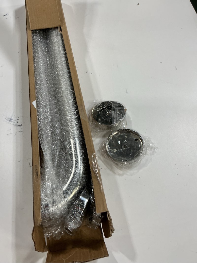 Condition photo showing Good Condition for 2 Pack 24 Inch Anti Slip Shower Grab Bar Handles, ZUEXT Chrome Stainless Steel Knurled Bathroom Balance Bar, Safety Hand Rail Support,Handicap Elderly Injury Senior Assist Bath Handle(1.25" Diameter) Chrome 24 Inch - 2P