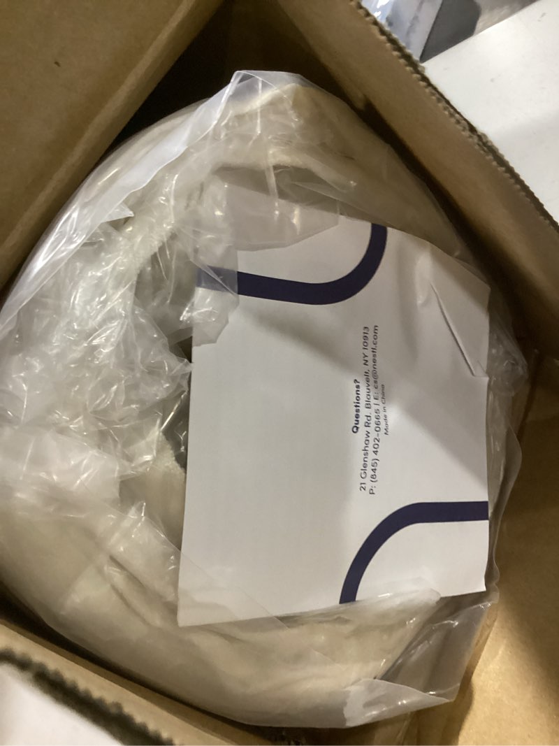 Condition photo showing Good Condition for Similar to Hearth & Harbor Queen Headboard Only, Floating Wall Mounted Headboard Queen Size, Easy Assemble Upholstered Peel and Stick Headboards, 3D Soundproof Bed Wall Panels, Velvet Stick on Headboards, Grey 02-grey Queen