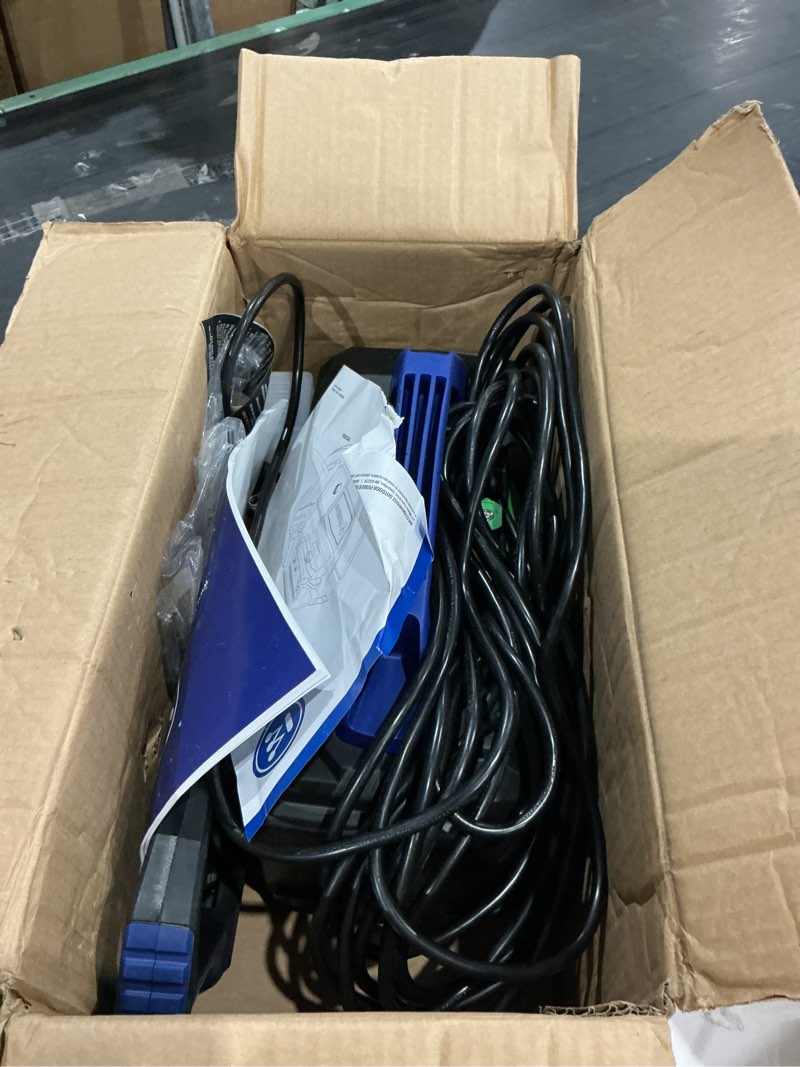Condition photo showing As Is for westinghouse epx3100v electric pressure washer, 2100 max psi 1.76 max gpm, built-in carry handle, detachable foam cannon, pro-style steel wand, 3-nozzle set, for cars/fences/driveways/home/patios 2100 max psi - handheld