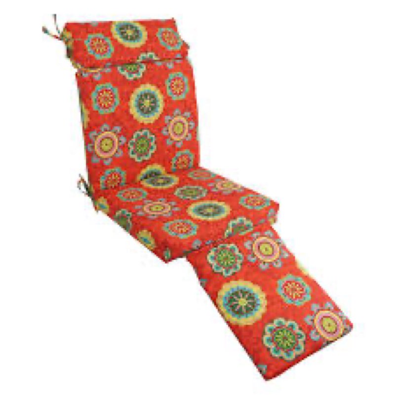 Apolito All-Weather UV-Resistant Indoor/Outdoor Chase Lounge Cushion Color / Pattern: Farmington Terrace Grenadine