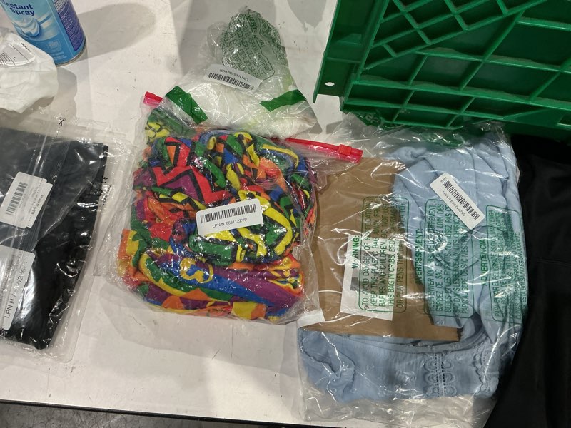 Condition photo showing As Is for assorted lot of apparel (men’s, women’s, kids, clothes of all different sizes)(assorted lot of apparel (men’s, women’s, kids, clothes of all different sizes) good condition)