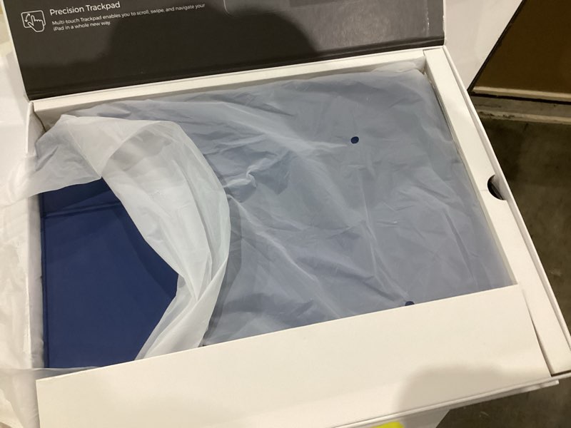 Condition photo showing New/Like New for typecase Edge Keyboard Case for iPad Air 13-inch(M3/M2, 2025/2024) & iPad Pro 12.9-inch(6th/5th/4th/3rd Gen), Magic Keyboard with 11-Color Backlight, Multi-Touch Trackpad, Pencil Holder, Navy Blue