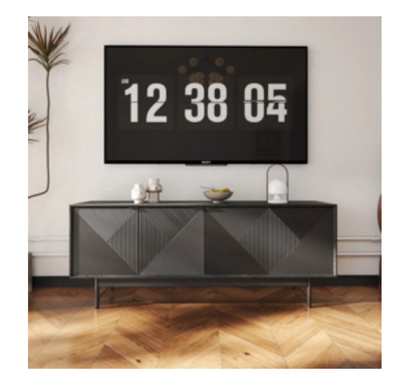 Mid-Century Modern Tv Stand With High Legs For TVs Up To 65"