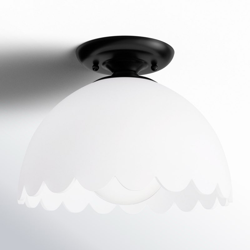 Filomela Glass Semi Flush Mount
