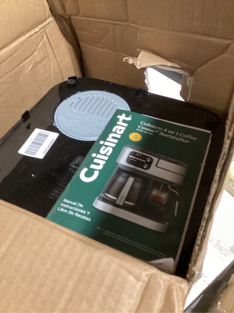 Condition photo showing Good Condition for Cuisinart Coffee Center Barista Bar 4-in-1 Coffee Maker, Single-Serve Pods Compatible, Coffeemaker, Three Brewing Sizes, SS-4N1NAS, Black Black 12-Cup