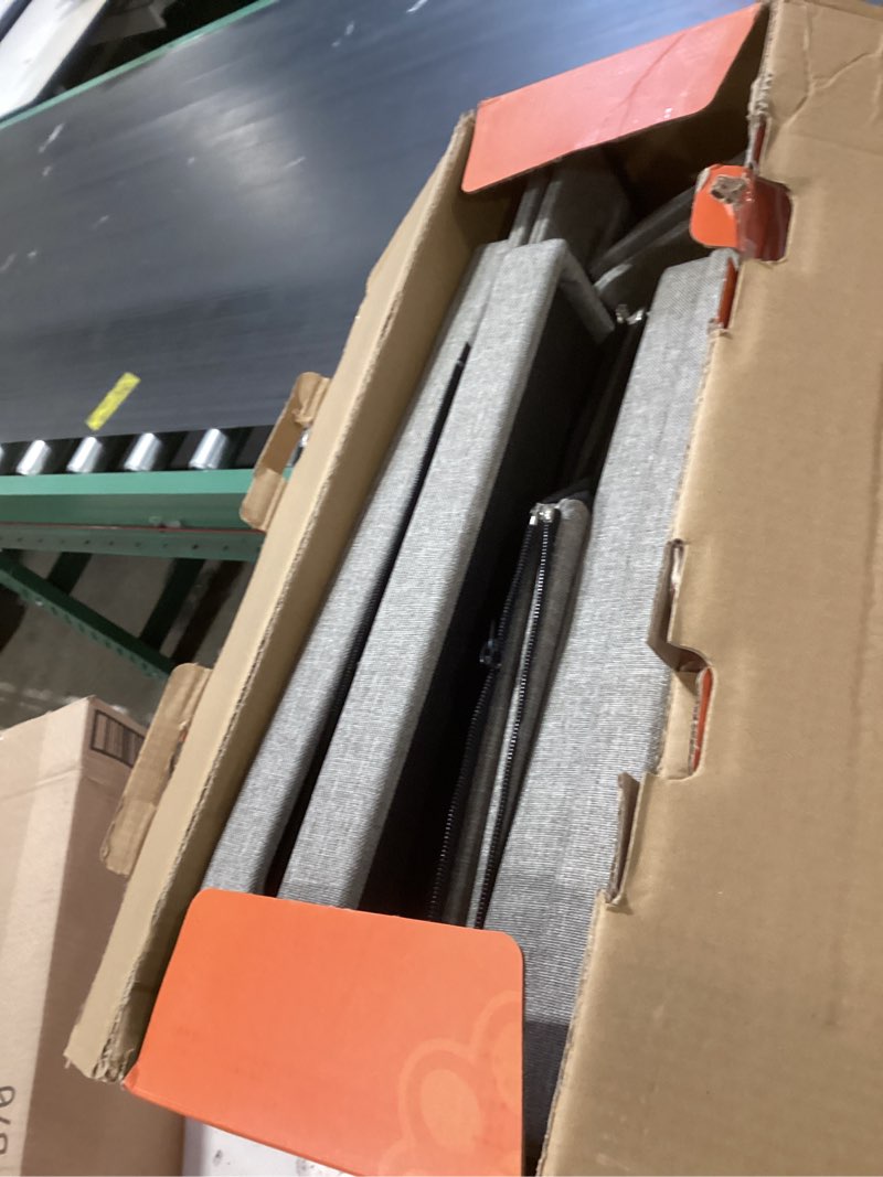 Condition photo showing Good Condition for zerbuger dog stairs with storage 23" h, 4-step wider dog steps for high beds window, folding sturdy pet stairs gift for injured old dogs cats, ramp for climbing car up to 200 lbs,(gray, no condo) gray 4 steps no condo(43"d x 17"w x 23"h)