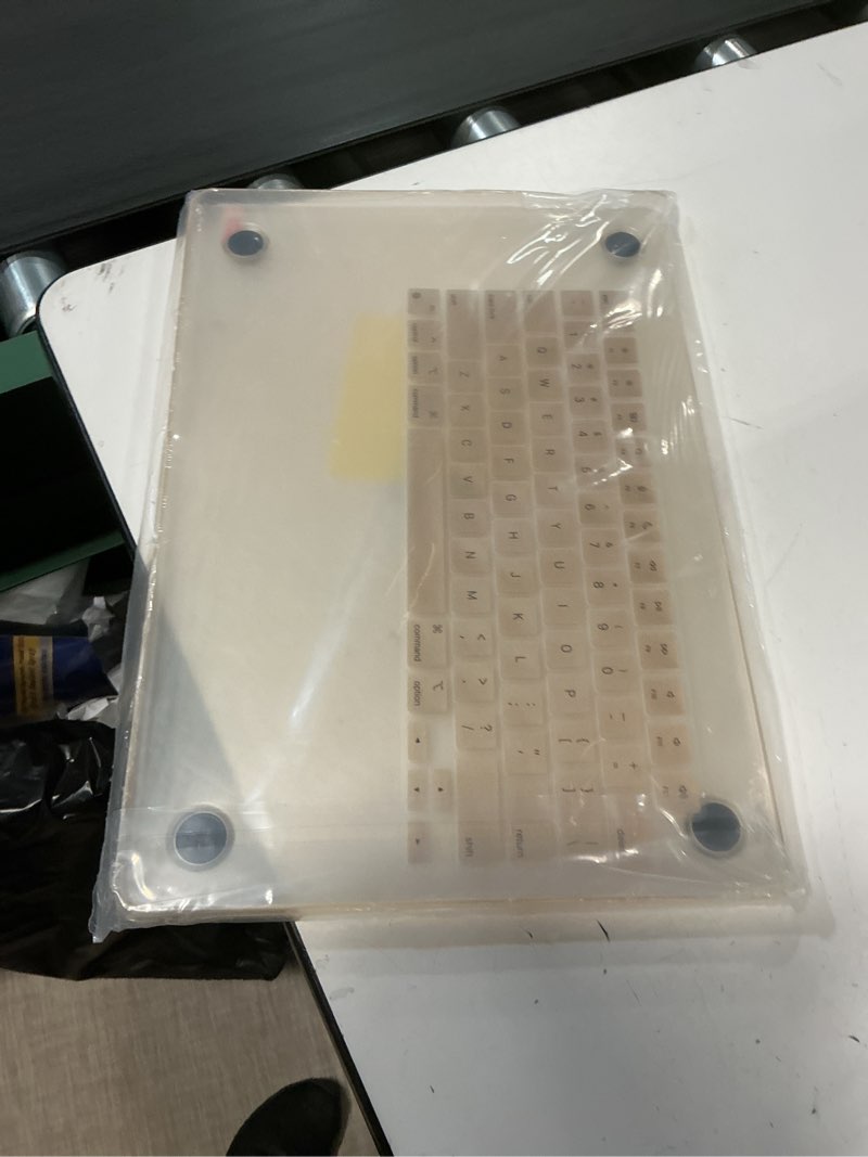 Condition photo showing Good Condition for G JGOO Compatible with MacBook Air 15 inch Case 2026 2025 2024 2023 M4 A3241 M3 A3114 M2 A2941, 100% Match Official Color, Matte Plactic Hard Case + Keyboard Cover + Screen Protector, Starlight Clear