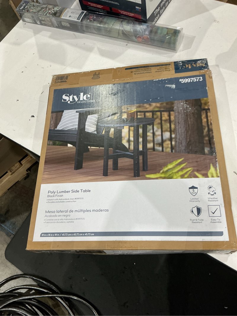 Style Selections Round Outdoor Balcony Table 18-in W x 18-in L