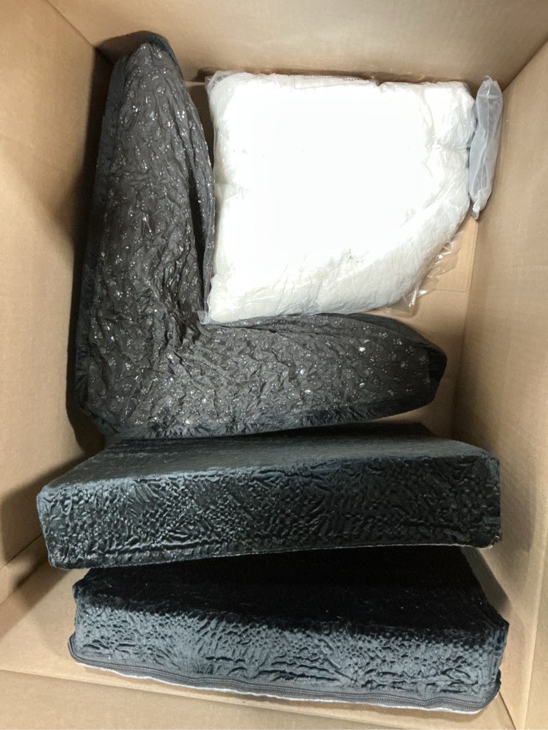 Condition photo showing Good Condition for EASTBLUE Dog Booster Car Seat: Elevated Car Seat for Small Medium Dogs 0-35 lbs Washable & Safety Dog Travel Bed with Memory Foam Cushions for Pet Puppy Cat Black/Grey-Velvet