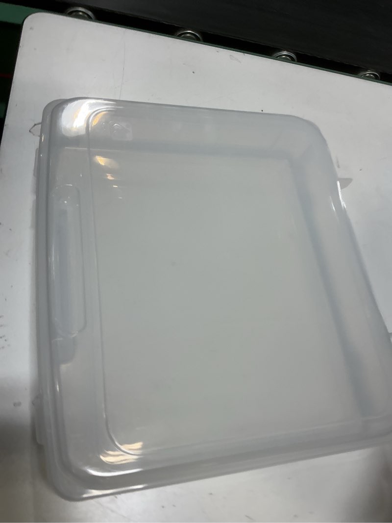 Condition photo showing Good Condition for patikil 5x7 photo storage box, 3 pack photo boxes storage photo organizer cases storage container picture boxes plastic for 5x7 pictures sticker scrapbook craft keeper, clear