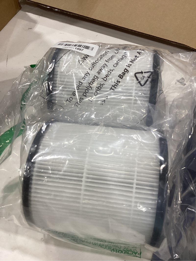 Condition photo showing Good Condition for b-d02l/m05 replacement filter, compatible with mooka b-d02l & m05, for vewior b-d02u, for koios b-d02l, for tailulu d10 air purifier, 2 pack basic filter, white
