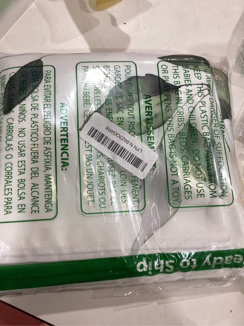 Condition photo showing Good Condition for Honellaty Summer Tablecloth Rectangle, Watercolor Eucalyptus Leaves Table Cloth Spill-Proof Polyester Floral Table Cover for Dinner, Kitchen, Picnic, Daily Use, Indoor/Outdoor Decor 60 x 102 Inches Eucalyptus Leaf 102" x 60" (Rectangular)