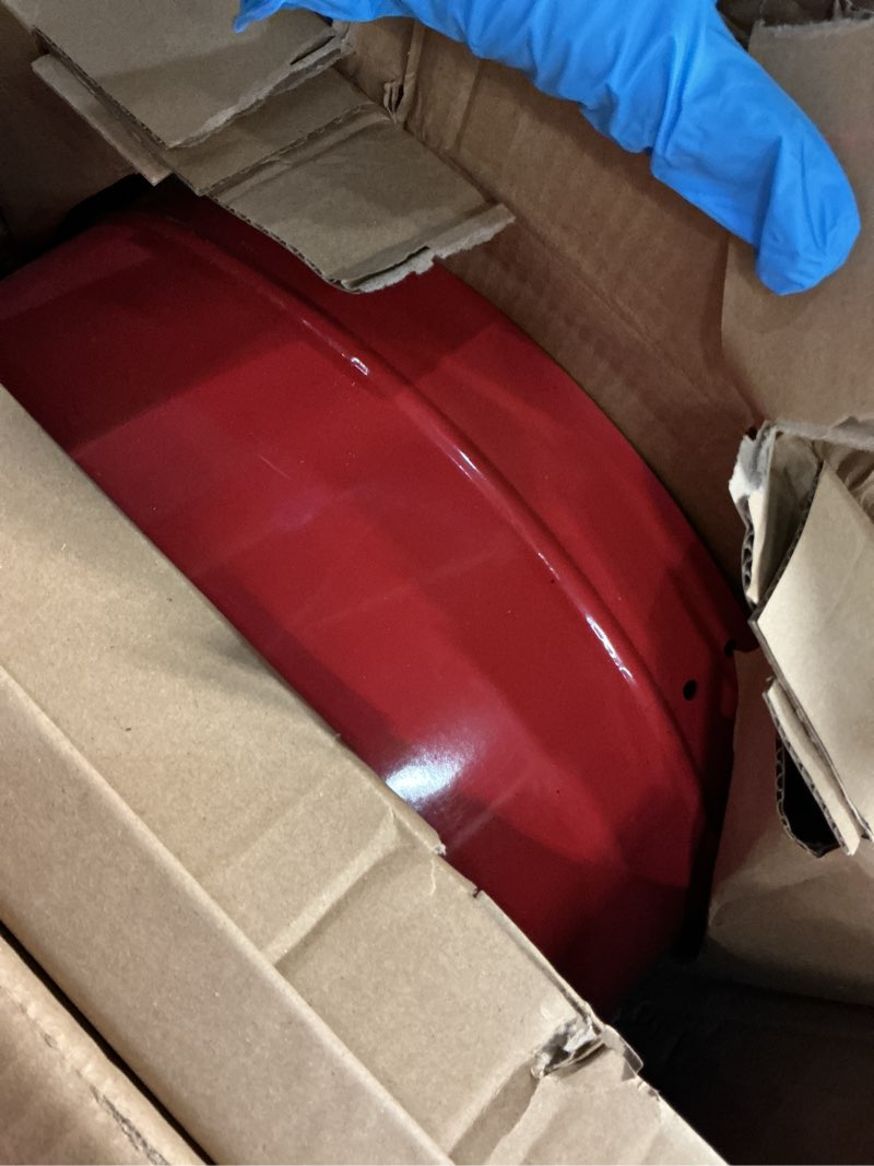 Condition photo showing Good Condition for vevor gable mount fan, 15 inch attic exhaust fan with adjustable thermostat & outer mesh, 1650 cfm house ventilator cools up to 2360 sq.ft, quiet ventilation for roof, garage & shop, vibrant orange 1650cfm 15 x 8 x 15 inch