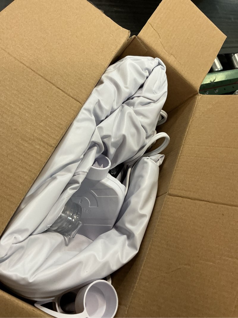 Condition photo showing As Is for regalo white nylon toddler bed 1 pk