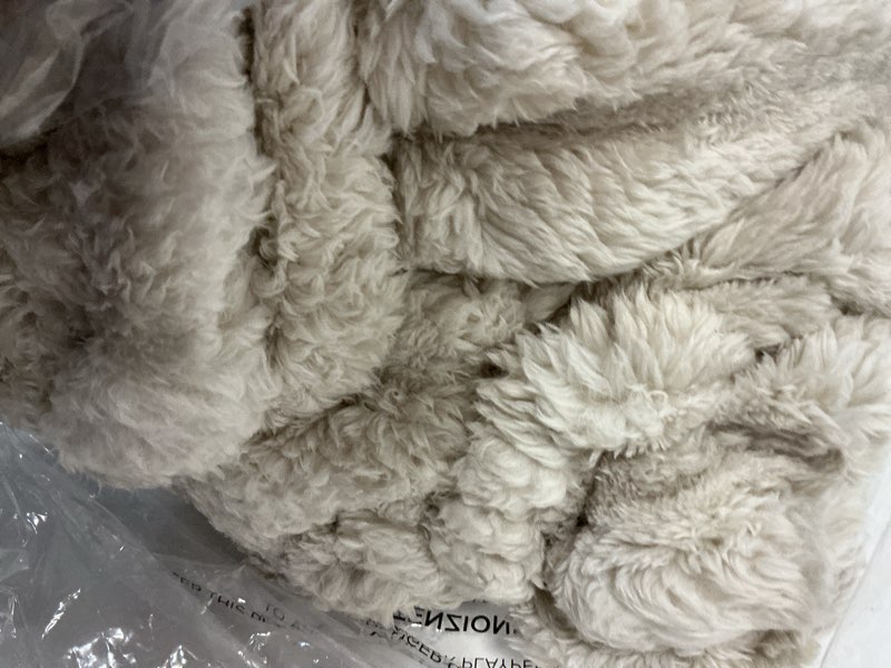 Condition photo showing As Is for Aganear Throw Blanket - Cozy Soft Lightweight Fuzzy Throw Blanket for Women Portable Throw Blankets for Couch, Warm Present for Birthday, Christmas, Halloween, Housewarming(50"x60", Khaki) Khaki Throw(50×60in)