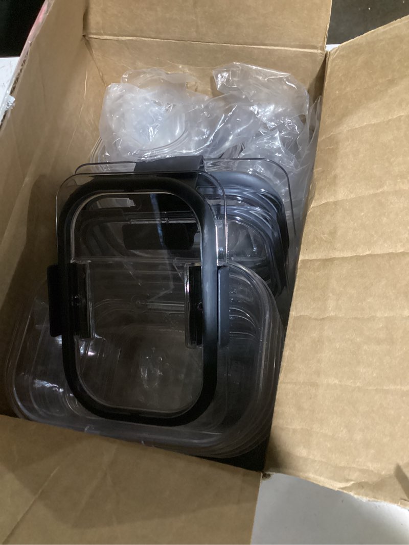 Condition photo showing Good Condition for (similar to) rubbermaid cleverstore 17 qt clear storage bins with lids, 6-pack, stackable, bpa-free, made in usa 17 qt – 6 pack