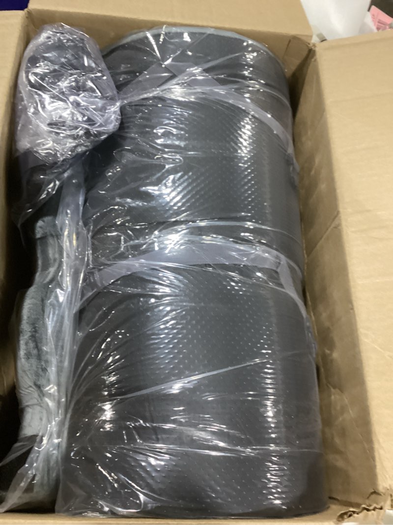 Condition photo showing New/Like New for CYMULA Memory Foam Camping Mattress Pad, CertiPUR-US Sleeping Mat, Portable Roll Up Mattress for Adults, Camping Bed Pads for Sleepover, Car Bed with Travel Bag Grey Small Single/Cot-72x24x3 IN