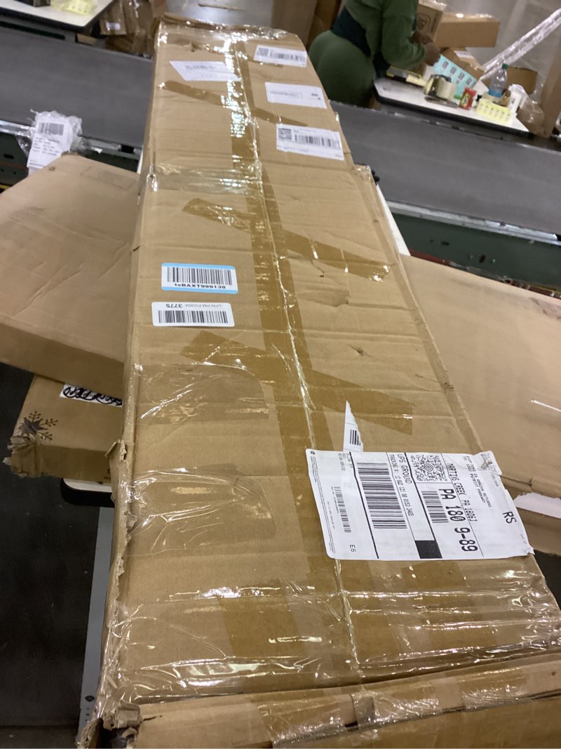 Condition photo showing New/Like New for 65" 5 Tier Snack Rack Display Stand with Hooks & Wheels, Metal Retail Display Shelf for Chips, Snacks, Candy, Metal Snack Shelf for Store Home Kitchen Store Organizer (50cm-black)