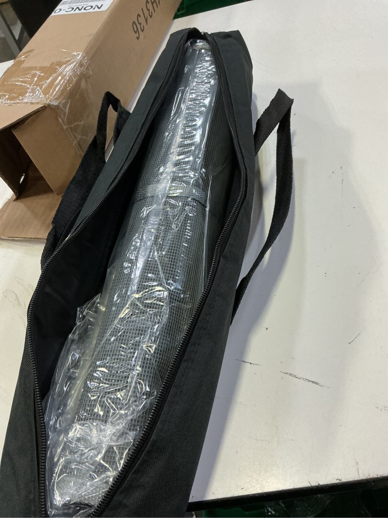 Condition photo showing Good Condition for outus mesh literature brochure holder with 8 pocket portable magazine display roll up magazine rack lightweight floor standing catalog office brochure display stand for business trade shows gray