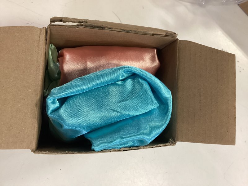 Condition photo showing Good Condition for AmazerBath Shower Cap, 4 PCS Shower Caps for Women Reusable Waterproof, Double Layers Hair Cap for Shower, Elastic and Flexi Bath Caps, Environmental Protection Bathing Hat for Adult Kids Medium Green- Purple- Pinkish-orange- Blue