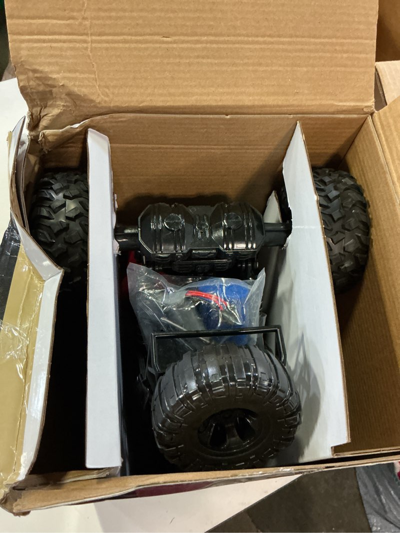 Condition photo showing Good Condition for rc cars remote control car 1:12 off road truck, metal shell led headlights offroad monster rc truck, 4x4 all terrain hobby rc cars toys for boys kids adults gifts 8-12 black