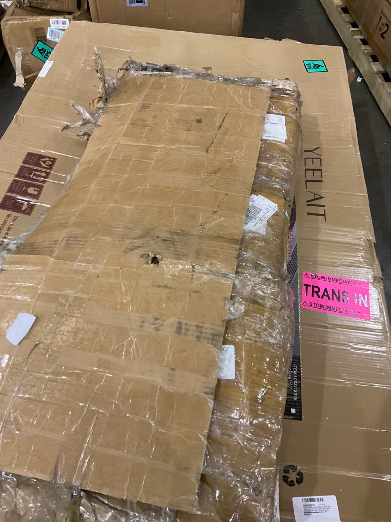 Condition photo showing As Is for 2 Ton Folding Hydraulic Engine Hoist with Load Leveler 4400 LBS Capacity Heavy Duty Cherry Picker 6 Swivel Wheels&Hydraulic Pump Adjustable Boom (0.5T-2T) for Garage Workshop Warehouse Yellow