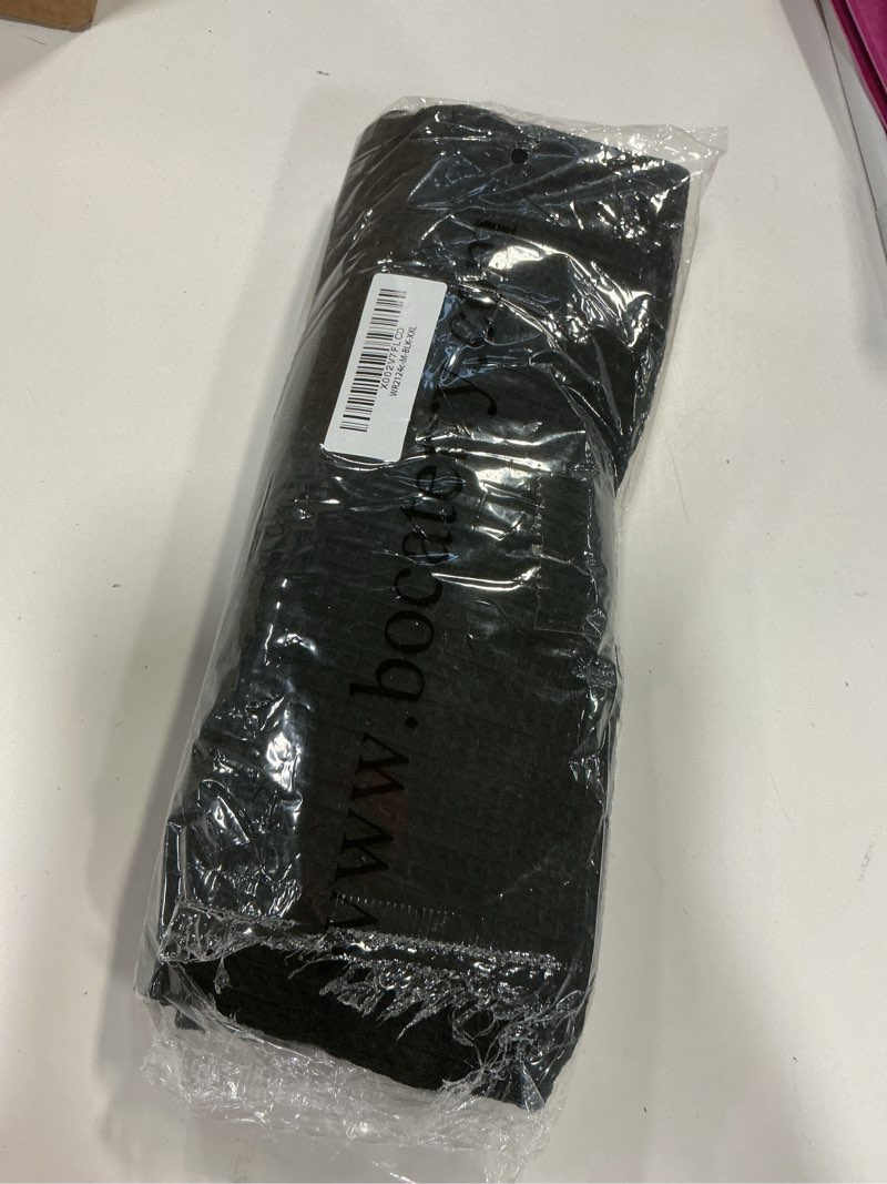 Condition photo showing New/Like New for Boca Waffle Shower Wrap, Lightweight Mens Sauna Towel Wrap for Home, Spa or Gym - Secure & Adjustable Black XX-Large