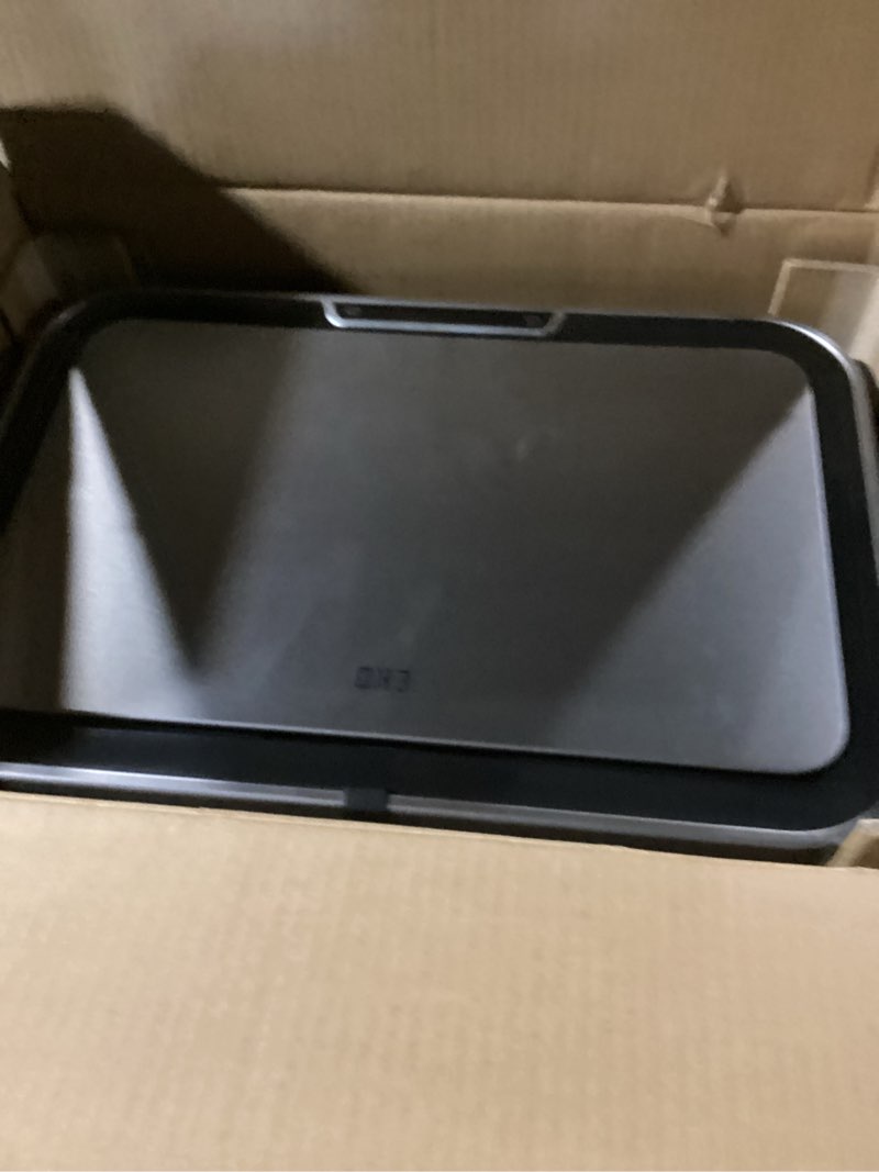 Condition photo showing Good Condition for EKO Deluxe Mirage-T 50 Liter / 13.2 Gallon Touchless Rectangular Motion Sensor Trash Can, Matte Stainless Steel Finish Deluxe 50L - Stainless Steel