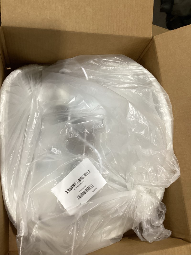 Condition photo showing New/Like New for Large Rice Paper Pendant Light Kit, 20in White Globe Paper Lantern Lights, E26 Base, Japanese Hanging Lantern Lamp Japandi Chandelier for Dining Room Bedroom Office Living Room White 19.7in