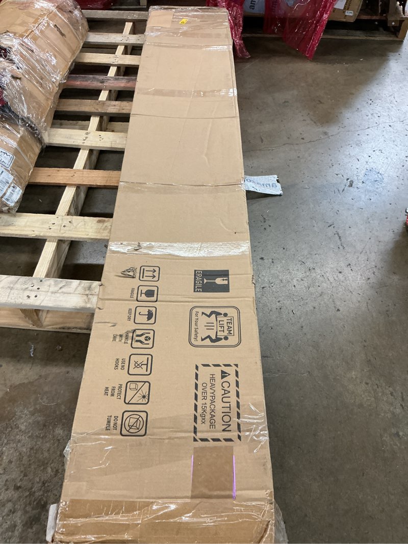 Condition photo showing Good Condition for fredbeck 32in x 84in white glass barn door with 5.5ft 66inch sliding doors hardware kit included & h