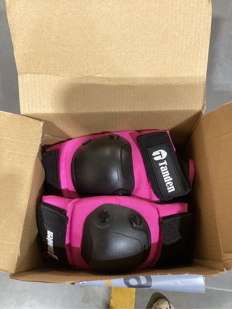 Condition photo showing Good Condition for tanden skateboard protective gear knee pads and elbow pads set, elbow and knee pads for roller skating wrist guards skateboarding pads pink child (3-9 years)