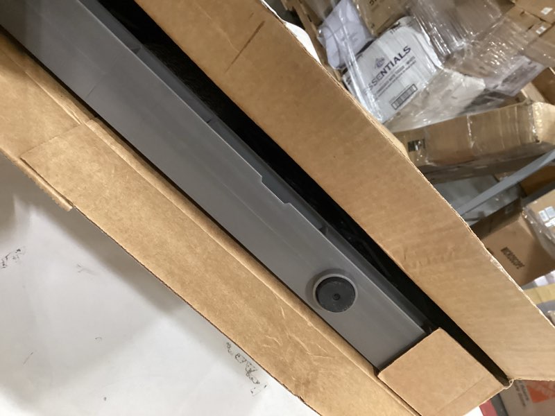 Condition photo showing As Is for MYPET North States Paws Portable Pet Gate: 26-40" Wide. Pressure Mount. No Tools Needed. Made in USA, 23" Tall, Expandable, Durable Dog Gates for Doorways, Fieldstone Gray