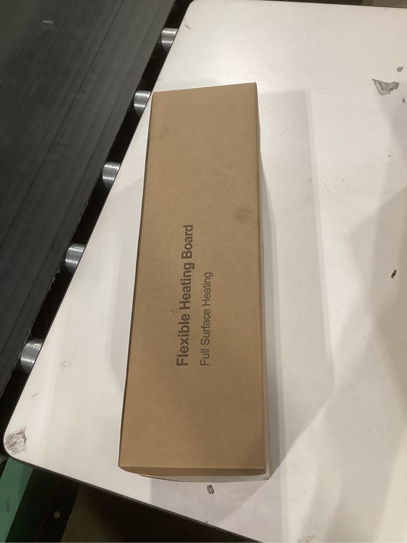 Condition photo showing New/Like New for Warming Mat for Food - Large Electric Warming Tray Adjustable Temp with 3H Auto Shut-Off, Raised Design Protects Countertop, Portable Silicone Warmer for Parties, Buffets, Family Gatherings