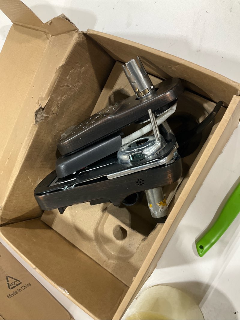 Condition photo showing As Is for Yale Assure Lever Keypad with Z-Wave in Black Suede