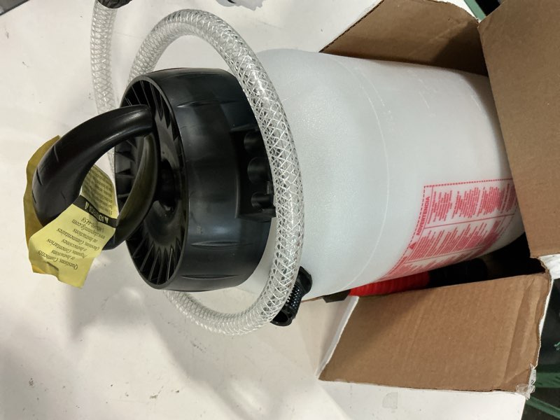 Condition photo showing New/Like New for chapin 26021xp made in usa 2-gallon heavy-duty compression sprayer for professional use, with 3 nozzles -one brass, pressure relief valve, comfort grip handle, translucent white