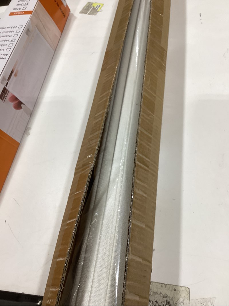 Condition photo showing Good Condition for aosky blackout roller shades cordless blinds for windows, free-stop shades with valance, thermal insulated fabric, uv protection, natural woven blinds for home and office (24" w x 72" h, white) white 24"w x 72"h