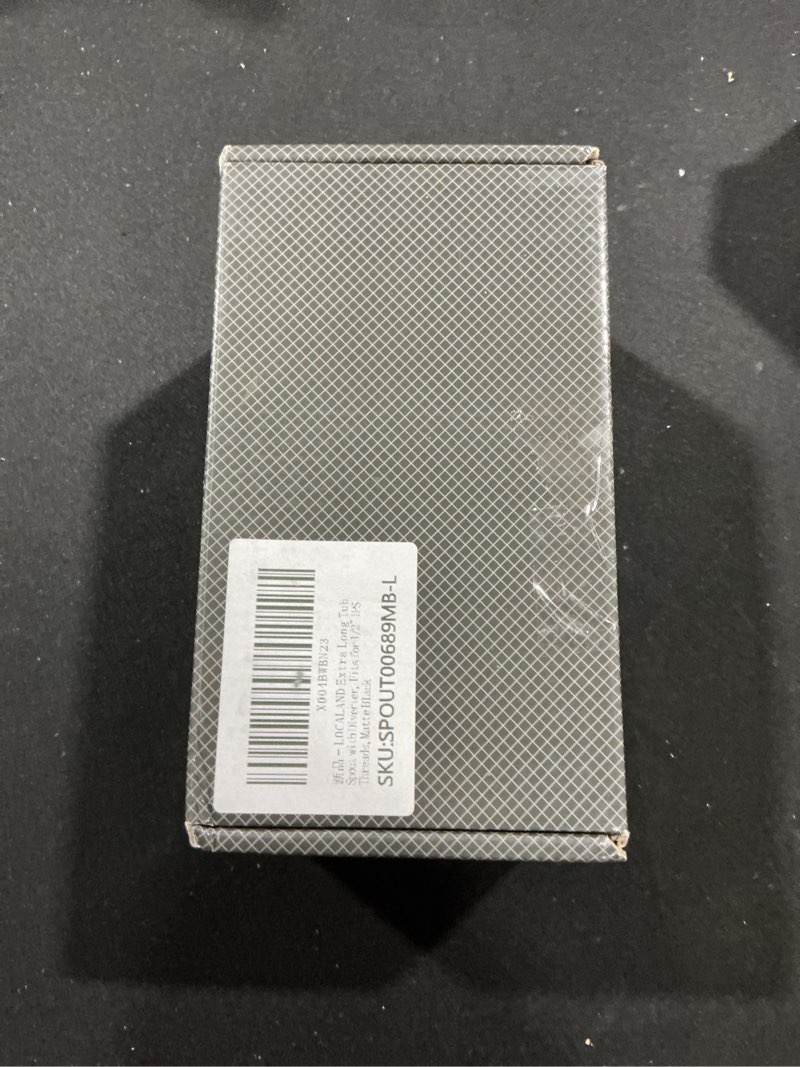 Condition photo showing Good Condition for LOCALAND Extra Long Tub Spout with Diverter, Fits for 1/2" IPS Threads,Matte Black