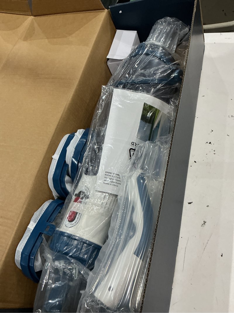 Condition photo showing Good Condition for pool vacuum for above ground pool with a telescopic pole, running time up to 1h, handheld rechargeable pool cleaner with powerful suction up to 18.5 gallons/min, ideal for leaves & debris, pc10