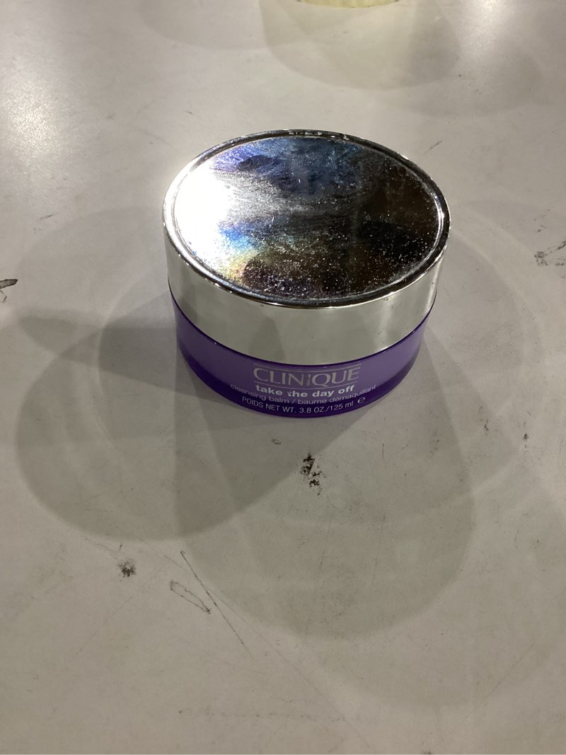 Condition photo showing Good Condition for clinique take the day off cleansing balm makeup remover | dissolves face + eye makeup and sunscreen | for all skin types 3.8 ounce