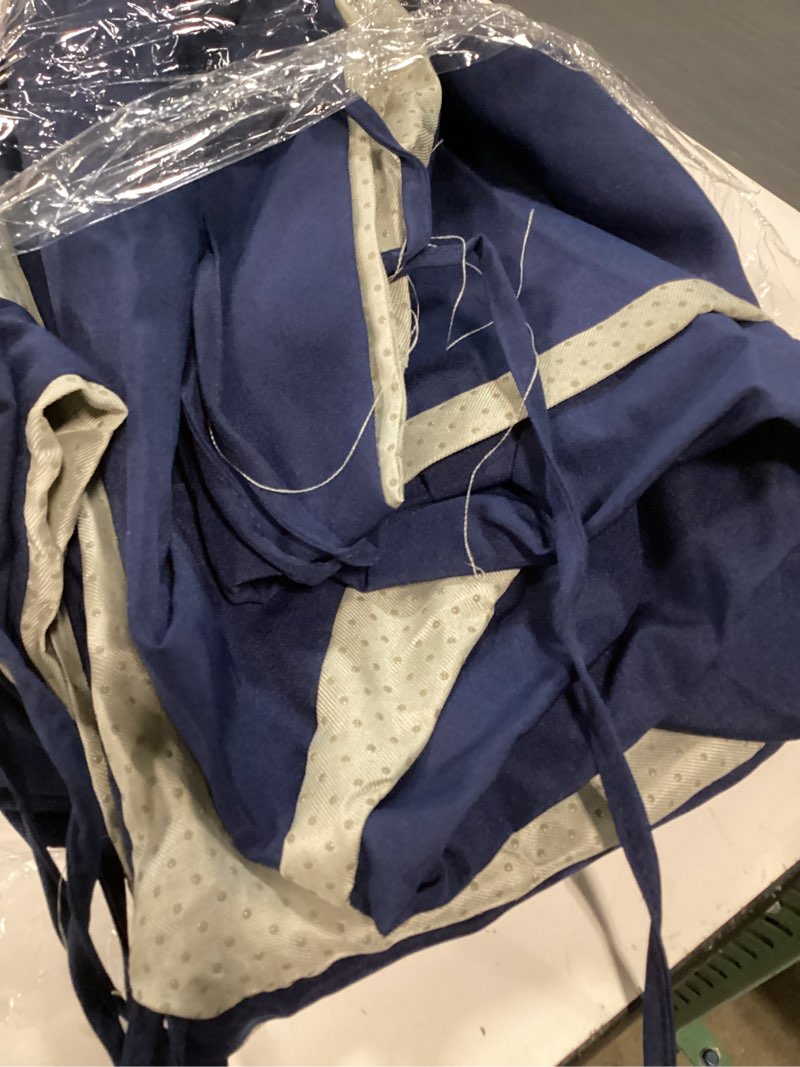 Condition photo showing New/Like New for tudomro 4 pcs outdoor high back chair cushion covers (not includes cushion) waterproof patio replacement rocking chair slipcover seat pad cover with tie for furniture (navy blue,44'' x 21'') 44'' x 21'' navy blue 4