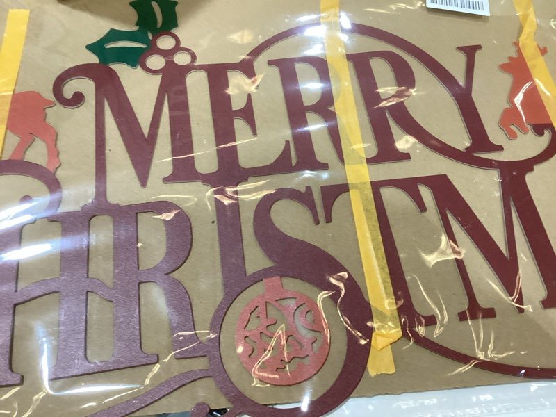 Condition photo showing New/Like New for christmas metal wall decor - merry christmas neon sign for indoor wall, festive cuadros de navidad para pared (Large)