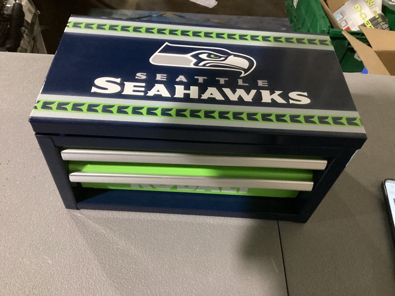 kobalt portable tool boxes 10.83-in w x 5.91-in h x 5.91-in d 2 -drawer seattleseahawks 