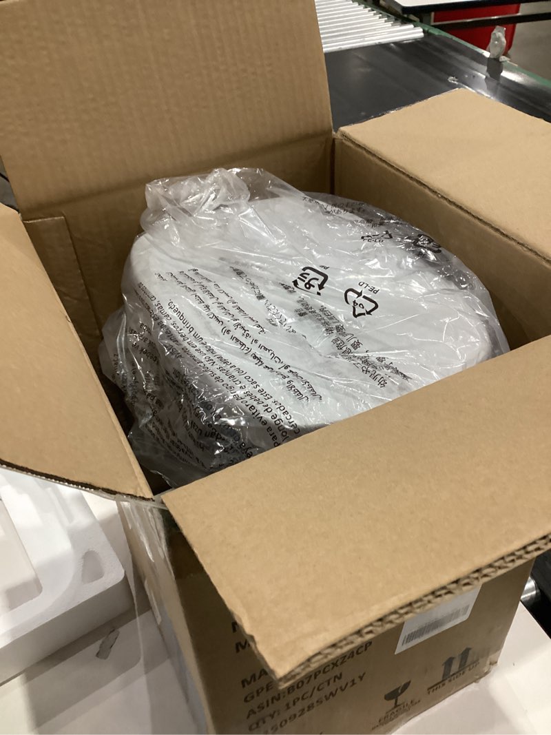 Condition photo showing Good Condition for Amazon Basics Smudge Resistant Small Rectangular Trash Can With Soft-Close Foot Pedal, Brushed Stainless Steel, 12 Liter/3.1 Gallon, Satin Nickel Finish, 11.3"L x 9.9"W x 15.1"H ['Satin Nickel'] ['12 Liter']