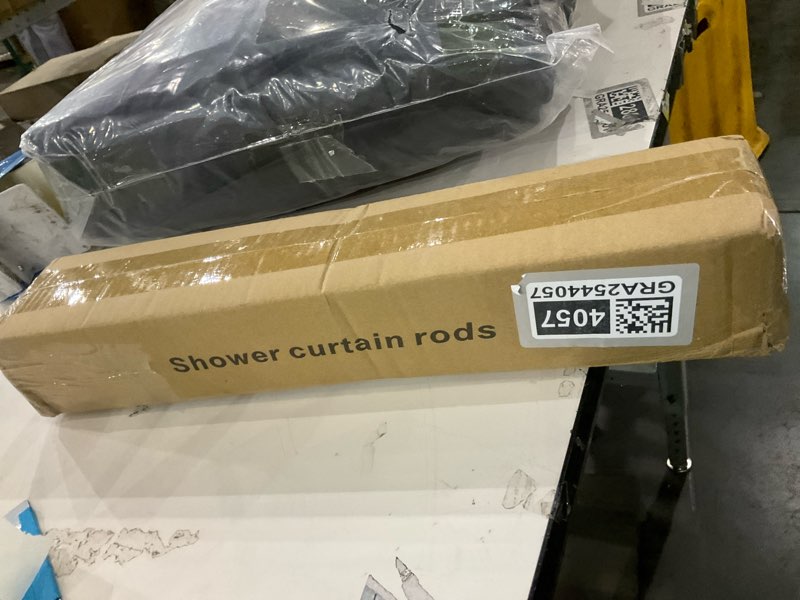 Condition photo showing New/Like New for White Shower Curtain Rod 31 to 104 Inch,1 Inch Diameter Adjustable Spring Tension Curtain Rod No Drilling Stainless Steel Telescoping Rod,No Rust 31-104 White