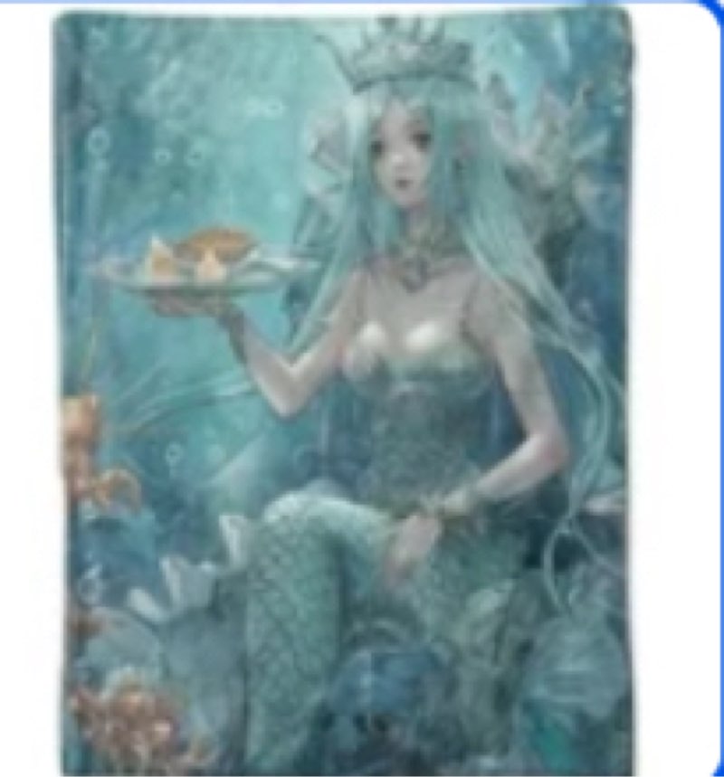 Underwater Mermaid Queen Blanket Gifts for Girls Kids Women, Blue Ocean Bubble Lobster Creature Throw Blankets for Sofa Office Couch Room Decor, Cozy Lightweight Warm Soft Throws, 40x50 in