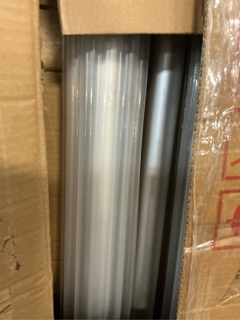 Condition photo showing As Is for pipe and drape backdrop stand, 8.9x10ft heavy duty adjustable background frame with metal base, back drop holder for parties photography wedding photoshoot decoration 8.9x10ft silver